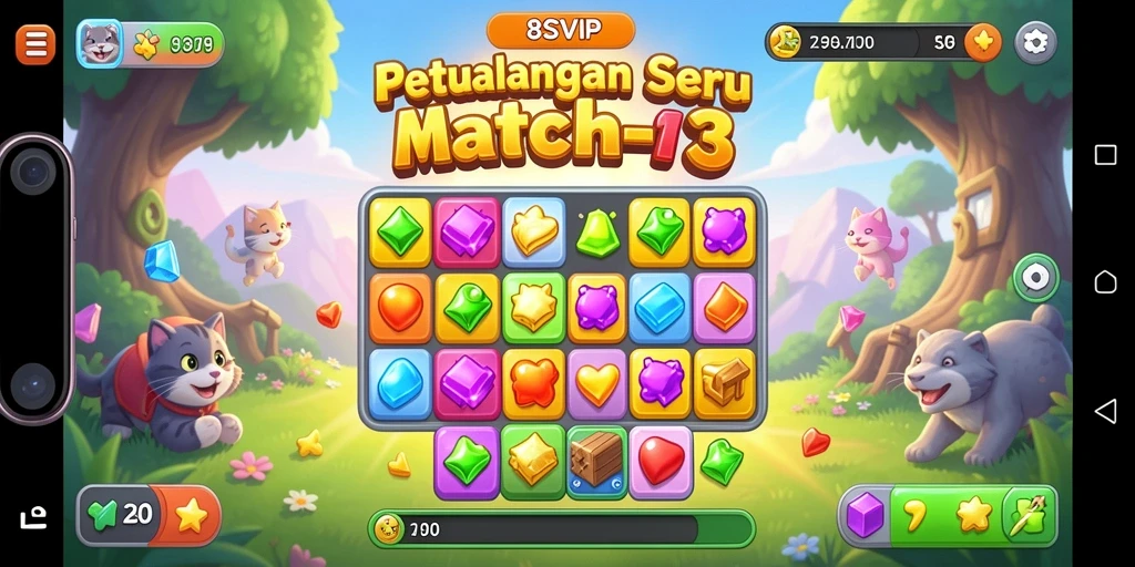 Tampilan gameplay seru di 8SVIP saat mencocokkan item.