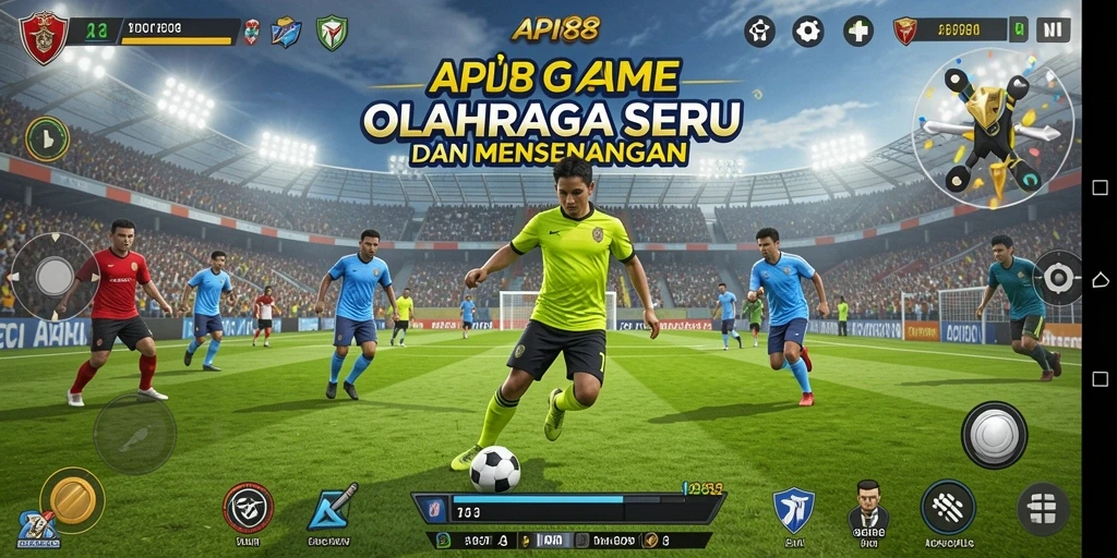 Tangkapan layar gameplay API88 yang menampilkan aksi olahraga seru.