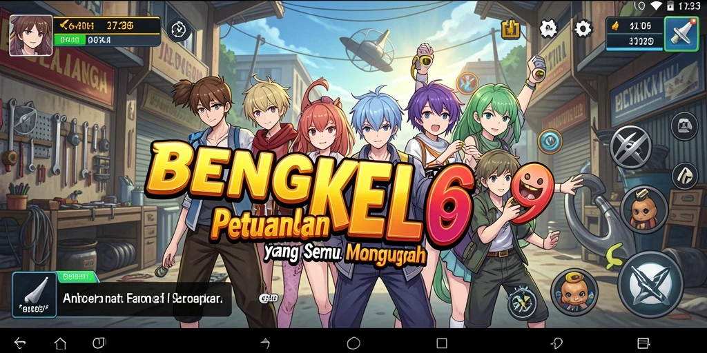 Screenshot gameplay BENGKEL69 yang penuh aksi dan warna.