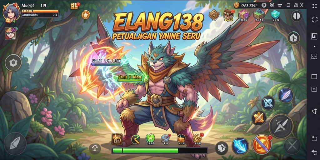Tampilan gameplay seru dan karakter Anime menarik di ELANG138.