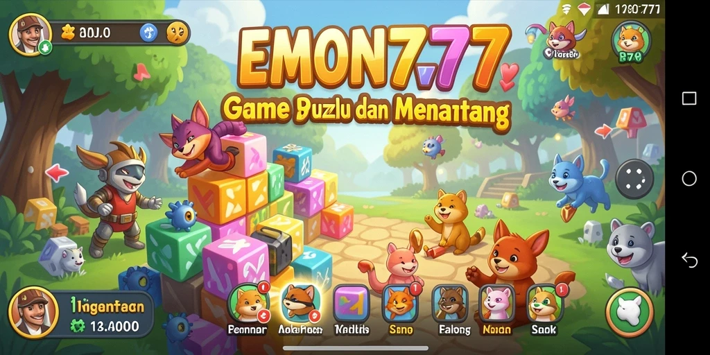 Tampilkan gameplay Puzzle yang menantang di EMON777.