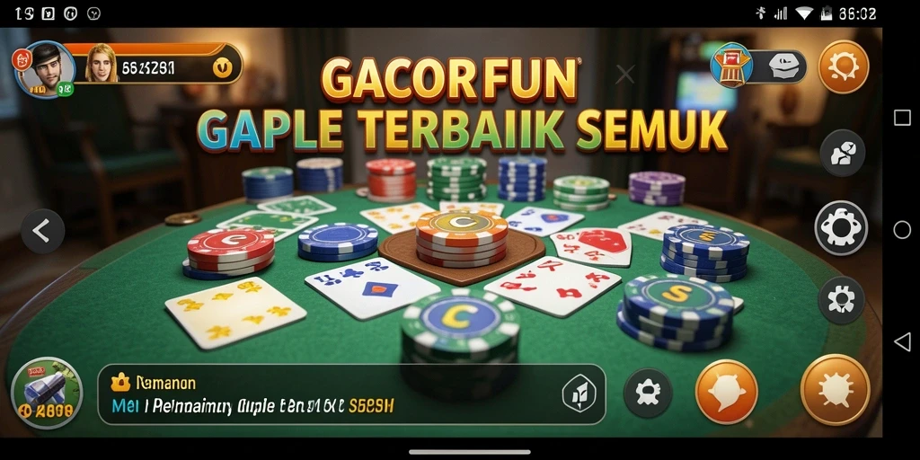 Tampilan gameplay Gaple yang seru dan interaktif.