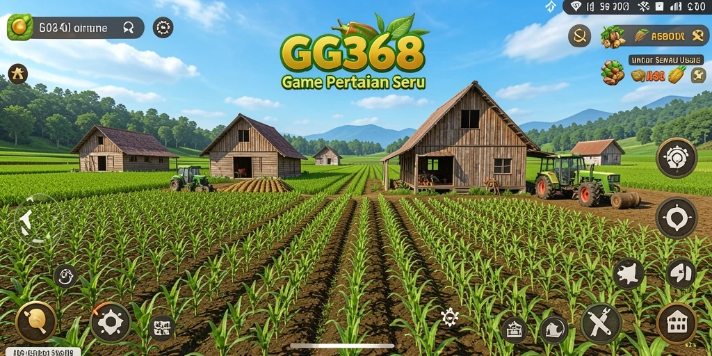 Tampilan gameplay GG368 yang menyenangkan saat bertani.