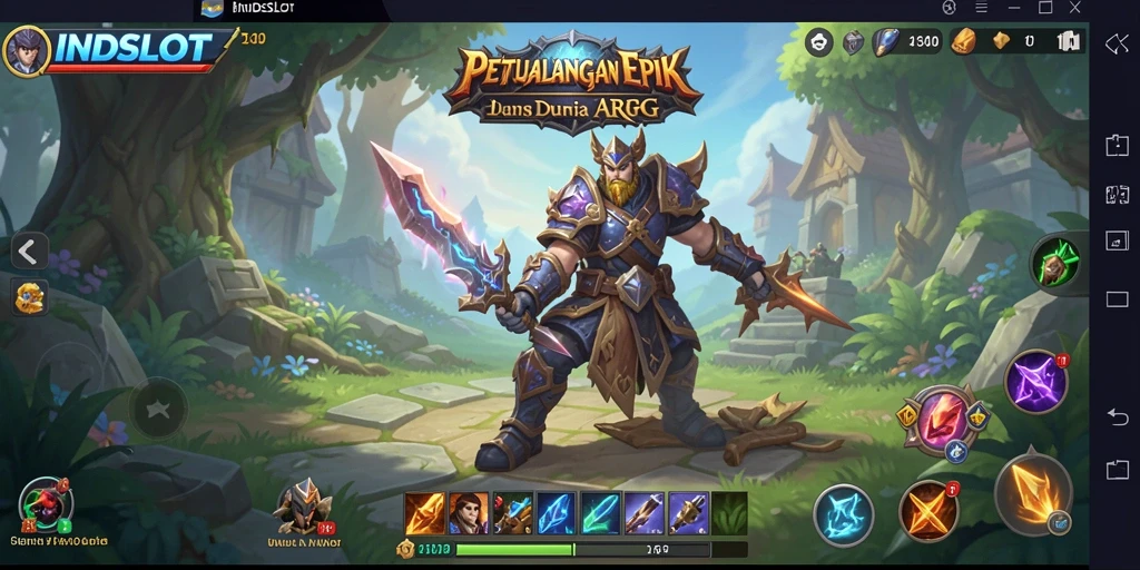 Screenshot INDSLOT menampilkan aksi seru dan grafis yang mengagumkan.