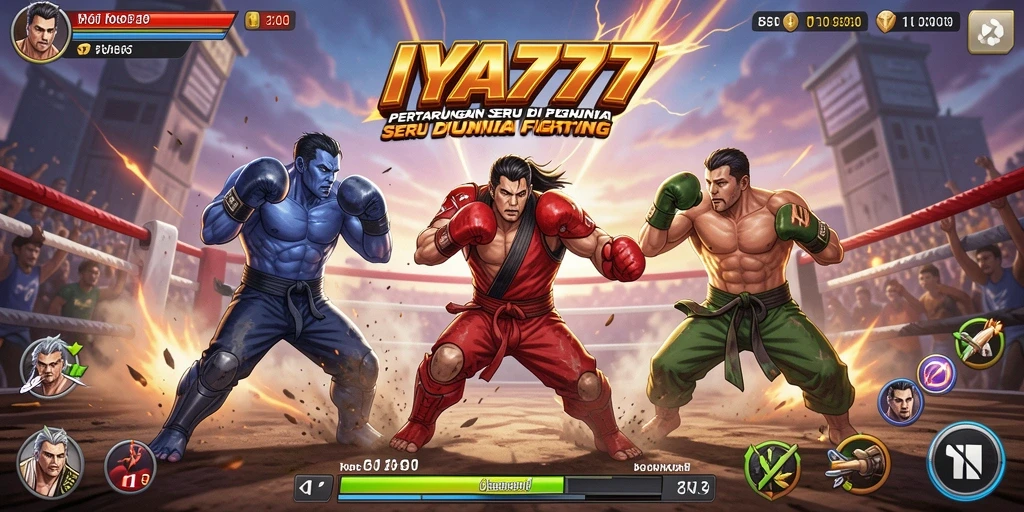 Tangkapan layar gameplay IYA777 dengan aksi pertarungan yang mendebarkan.
