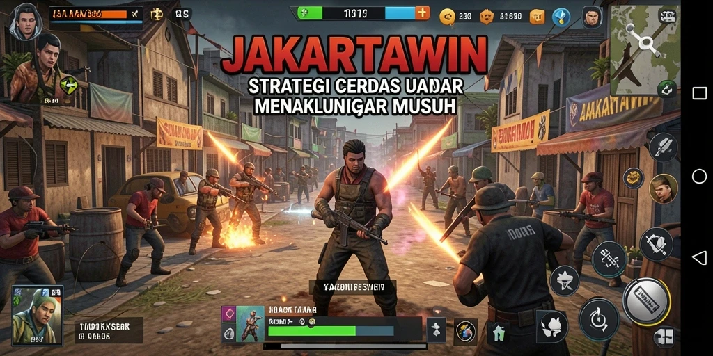 Tampilan gameplay seru dalam JAKARTAWIN dengan strategi mendebarkan.