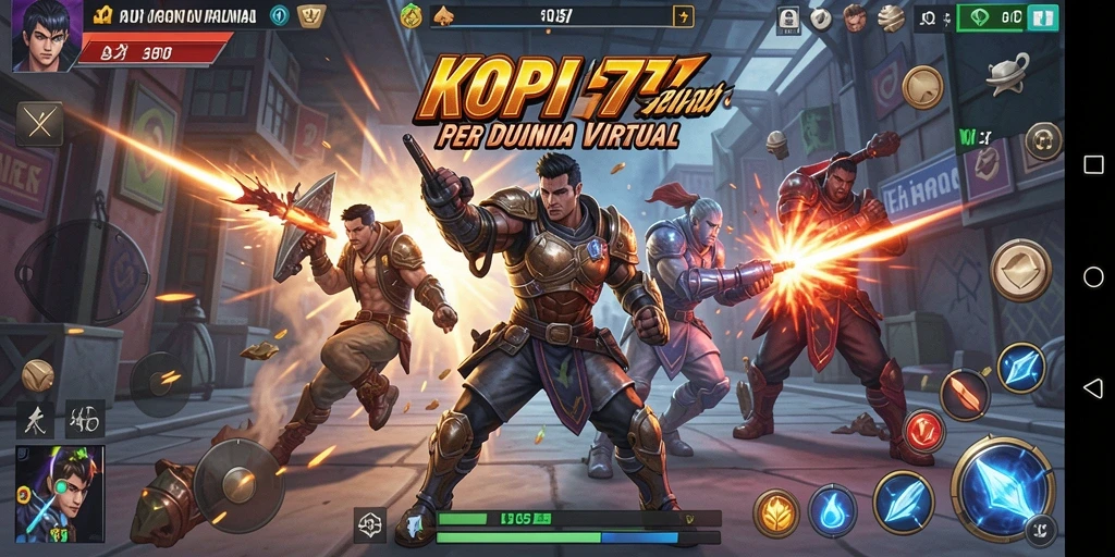 Tampilan gameplay seru di KOPI77 dengan aksi pertarungan yang menantang.