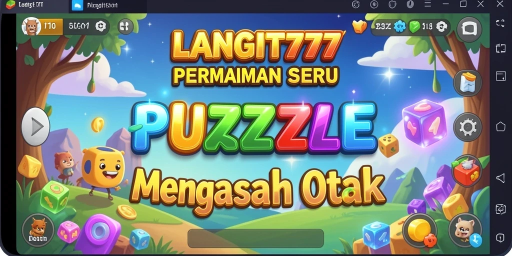 Screenshot gameplay LANGIT777 menampilkan aksi puzzle menarik.