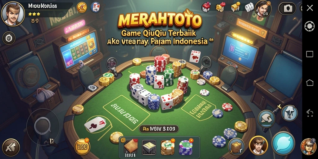 Gameplay seru QiuQiu di MERAHTOTO dengan desain menarik.