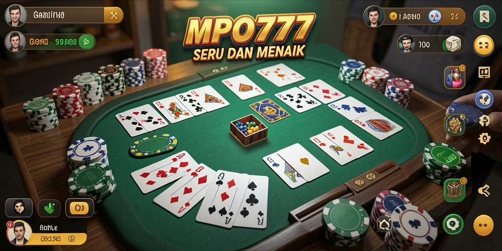 Tampilan gameplay seru dan interaktif Gaple di MPO777.