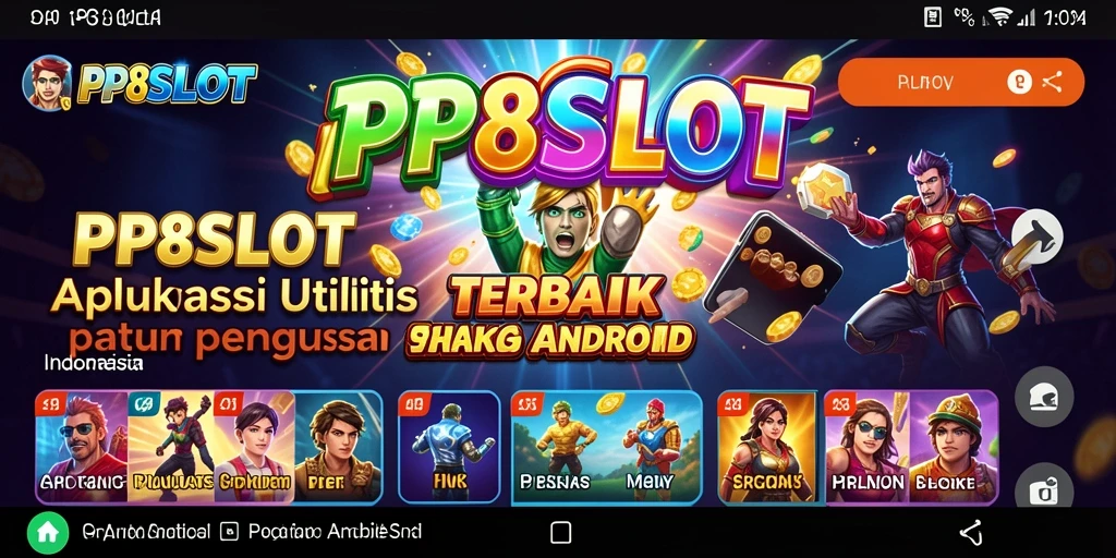 Tampilan antarmuka PP8SLOT dengan fitur utilitas canggih.