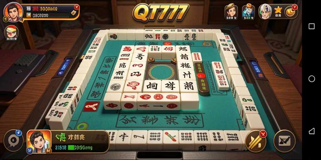 Tangkapan layar demonstrasi gameplay Mahjong yang seru.
