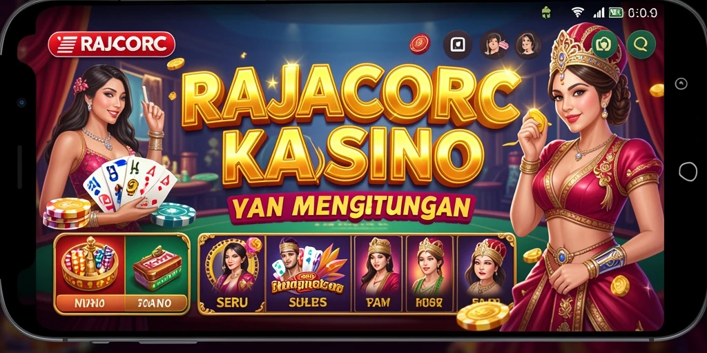 Tampilan screenshot <strong>RAJACORC</strong> menampilkan gameplay kasino yang menarik.